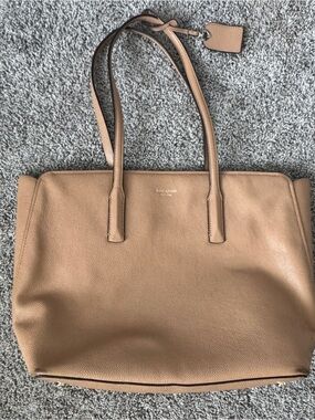 kate spade Tan Leather Tote Bag